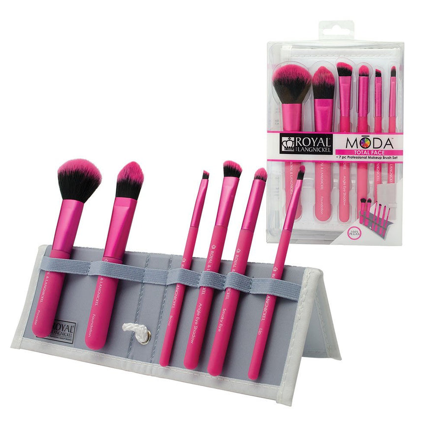 MODA TOTAL FACE Pink Brush Kit
